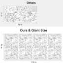 2 x AKEROCK Halloween Coloring Tablecloth Decorations, Halloween Crafts for Kids - Games, Activities, Poster, Gifts, Party Favors for Family or Classroom - 118 x 54 Inches