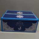 fanquare 21 Pieces British Porcelain Tea Set with Gold Trim, Pink Autumn Leaves Floral Tea Sets for Women Tea Party, 6 Teacup and Saucers for Coffee Home Wedding