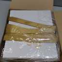 Moinchore 30 Pcs Graduation Gift Bags Bulk 5.5 x 4.7 x 2.5'' Small White and Gold Class of 2026 Treat Bags with Handles Bow Ribbon Congrats Grad Paper Party Favor Decorations for College High School