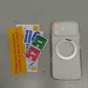 Magnetic for iPhone 17 Pro Max Case Non-Yellowing [2 x Screen Protector] Compatible with MagSafe Military Grade 17 FT Drop Shockproof Full Camera Protection 360 Spin Stand Phone Cover Clear