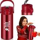 Vesici 84.55 oz Hot Chocolate Drink Dispenser with Pump Red Cocoa Drink Dispenser for Keeping Christmas Hot Cocoa Bar Supplies for Chocolate Party Favors Supplies