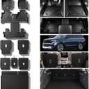 Floor Mats for 2025 2026 Ford Expedition 7 Seats 2nd Row Bucket Seats (Not for Max) & Trunk Mat & Backrest Mat,TPE All Weather Protection 2nd & 3rd Row Backrest Mats Full Set Accessories