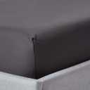 Fitted Sheet, Dark Grey, 54'X74.8"