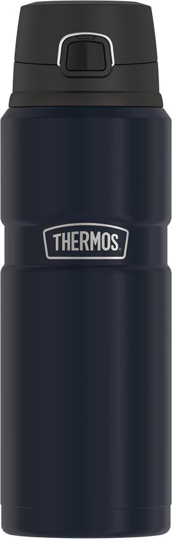 THERMOS Stainless King Vacuum-Insulated Drink Bottle, 24 Ounce, Midnight Blue