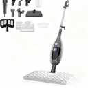 12‑in‑1 Steam Mop, Detachable Handheld Steam Cleaner,15s Fast Heat‑Up,180° Swivel Mop Head,400ml Tank for 45‑Min Continuous Steam,Chemical‑Free for Hardwood Tile Carpet Pet Kids Safe