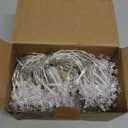 2 Pack Christmas Snowflakes Lights, 26 Ft 50 LED Snowflake String Lights Battery Operated, 8 Lighting Modes Waterproof Shatterproof Fairy Light for Bedroom Home Indoor Outdoor Xmas Christmas Decor