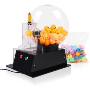 Lottery Bingo Ball Machine, 110v Automatic Electric Acrylic Bingos Cage and Balls Set with Calling Balls, Colorful Chips Bingo Game Sets for Adults Large Group Family