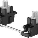 GATERON Plate Mounted V2 Stabilizer for 60% Mechanical Keyboard Satellite Switch 7U 6.25U 2U(Silver)