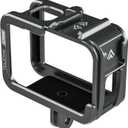 TELESIN Aluminum Case Metal Cage Protective Frame Housing for GoPro Hero 13 12 11 10 9, Fits for Go Pro When ND CPL Lens Filter Max Lens Mount on, with Cold Shoe Connect to Video Light Microphone