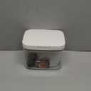 Brown Sugar Container Airtight, 1.3Qt(42Oz/1.2L) Brown Sugar Keeper Storage Container with Spoon, Clear Food Saver Jar for kitchen