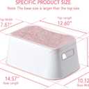 Step Stool for Kids, Cute Design Toddler Kids Step Stool for Kitchen Bathroom and Toilet Potty Training, Sturdy and Lightweight Non-Skid Safety Foot Stool (Pink)
