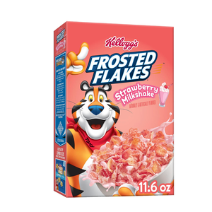 Kellogg's Frosted Flakes Strawberry Milkshake, BB June 11, 2026