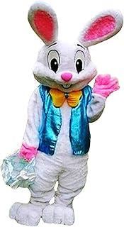 Easter Party Rabbit Costume Bunny Costume Plush Halloween Animal Mascot Costume, Medium Large Size