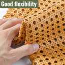Plastic Rattan Cane Webbing 16"40", Coffee Color Rattan Webbing for Caning Projects, Woven Open Mesh Cane for Furniture, Durable Craft Material for DIY Chairs & Cabinets