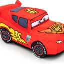 Cars Plush Stuffed Lightning Mcqueen Red Pillow Buddy - Kids Super Soft Polyester Microfiber, 19 inch (Official Disney Pixar Product)
