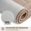 PURRUGS Dirt Trapping Door Mat 20" x 31.5", Non-Slip/Skid Machine Washable Entryway Rug, Dog Doormat, Super Absorbent Welcome Mat for Muddy Wet Shoes and Paws, Beige