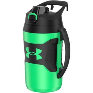 Under Armour Half Gallon Water Bottle Insulated, 64oz Insulated Water Bottle with Handle, Sports Water Jug, Fence Hook, Leak Resistant, for Baseball, Football & More (Vapor Green/Black)
