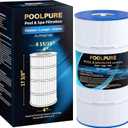 POOLPURE PLFPXST100 Pool Filter Replaces Hayward X-Stream CC1000, CCX1000-RE, Pleatco PXST100, Ultral-B6, Unicel C-8311,Filbur FC-1285, 817-0100N/P, Waterway Pro Clean 100, L x OD: 17 3/8" x 8 15/16"