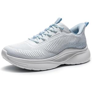 Women's Slip on Walking Shoes Tennis Lightweight Gym Sneakers ActiveFlow Workout Breathable Hands-Free Cross Trainer Comfortable Fashion Sneakers,Size 10,Light Blue,SARR029W