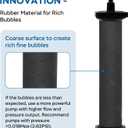 AquaMiracle New Innovative Rubber Air Stone | Air Bubbler | Oxygen Air Diffuser | for Pond Aerator | Pond Aeration | for Large Aquarium | 8x1.25 | 2-Pack