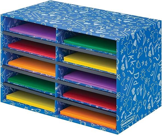 Bankers Box 10-Compartment Mail Sorter, 19.5" x 12.375", Blue
Turn paper piles into organized workflows with durable compartments that keep mail, forms, and projects easy to find.