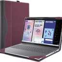Laptop Case Cover for Lenovo Yoga 7i 2-in-1 16" Gen 10 for Yoga 7 2-in-1 16ILL10 16AKP10 [Do Check Models] Detachable Notebook Sleeve Computer Bag PU Accessories with Heat Dissipation Hole (Red Wine)