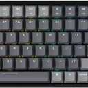 Keychron K4 RGB Hot Swappable Mechanical Keyboard, 96% Layout Bluetooth Wireless/USB Wired Computer Keyboard with Gateron G Pro Red Switch Aluminum Frame for Mac Windows-Version 2