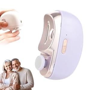 3 in 1 Smart Electric Nail Clippers for Seniors, Baby and Adults,Polishing Clipper with LED Light,Suitable for Fingernail Toenails