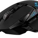 Logitech G502 Hero High Performance Wired Gaming Mouse, 25K Sensor, 25,600 DPI, RGB, Adjustable Weights, 11 Programmable Buttons, On-Board Memory, PC/Mac - Black