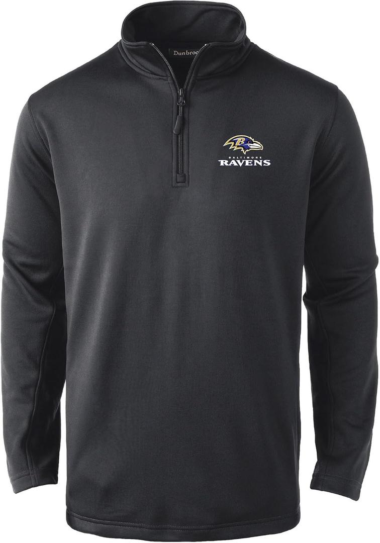 Dunbrooke Men's Royal Buffalo Bills All-Star Tech Quarter-Zip Top (Black, L)