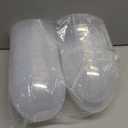 10 Pcs 10 Inch Giant Plastic Easter Eggs Jumbo Fillable Transparent White Empty Easter Eggs for Easter Basket Stuffers Party Supplies