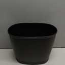 iDesign Slim Plastic Bathroom Trash Can, Small Garbage Bin for Bedroom, Office, Desk, Dorm, Black