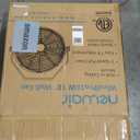 NewAir, WindPro18W, Wall Mounted 18 Inch High-Velocity Industrial Shop Fan with 3 Speed Settings, 3000 CFM,Black