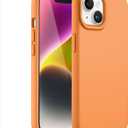 JETech Silicone Case for iPhone 14 6.1-Inch, Silky-Soft Touch Full-Body Protective Phone Case, Shockproof Cover with Microfiber Lining (Marigold)