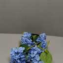 AVIVIHO Dusty Blue Silk Flowers Heads Artificial Hydrangea Pack of 10 Fake Full Hydrangea Flowers with Stems for Wedding Home Party Shop Baby Shower Decoration