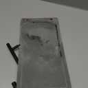 Quick Dry Sink Caddy Kitchen Sink Organizer, Water Absorbing Stone Tray for Sink, Stone Drying Tray, Diatomite Faucet Mat & Protector, Dispenser Sponge Holder, Stone Soap Tray for Bathroom Counter (Dark Gray Metal Foot Wave Large)