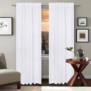 Window Curtain One Panel 50" x 84" ( White )