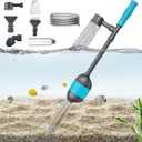 Carefree Fish 30W Electric Aquarium Gravel Cleaner with 6Ft Tubing 6IN1 Automatic Fish Tank Gravel Vacuum Water Changer Wash Sand and Water Circulation (for 10Gal~800Gal Fish Tank) 2.2Lb