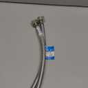 Set of 2 Pack, Eastman 12 Inch Steel-Flex Braided Toilet Connector, 7/8 Inch Ballcock x 1/2 Inch Compression, Stainless Steel Toilet Supply Line, 48114