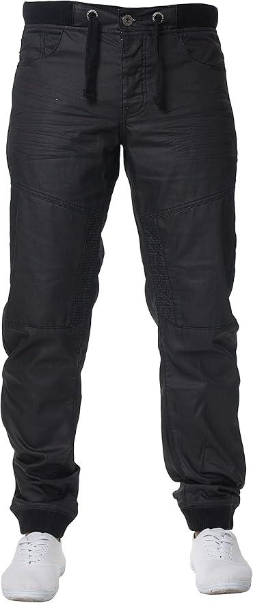 Enzo Mens Cuffed Jeans Designer Denim Joggers Pants Big King Sizes All Waists 32 R