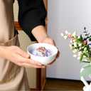 AISBUGUR Dessert Bowls Set of 8,10 OZ Ceramic Small Bowls for Kitchen,4.5 "White Ice Cream Bowls for Side Dishes,Rice,Cereal,Snack, Oatmeal,Fruit, Soup,Cereal Bowls for Dishwasher & Microwave Safe