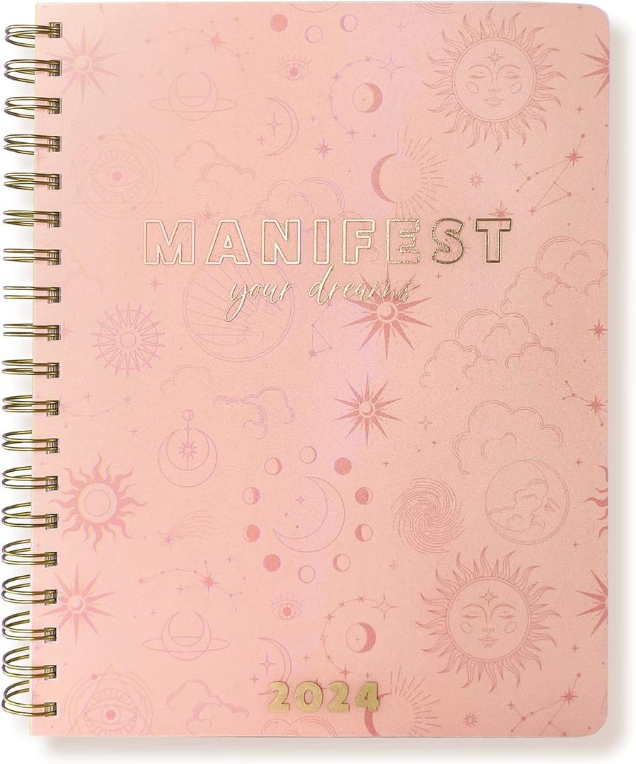 Graphique 2024 Spiral Frosted Cover Planner | 18 Month Organizer July 2023 - Dec. 2024 | Weekly & Monthly Spreads | To-Do & Note List | Reference Tabs | Reminder Stickers | Manifest | 8 x 10 Graphique 2024 Spiral Frosted Cover Planner | 18 Month Organizer July 2023 - Dec. 2024 | Weekly & Monthly Spreads | To-Do & Note List | Reference Tabs | Reminder Stickers | Manifest | 8 x 10