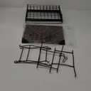 3-Tier Fruit Basket for Kitchen Counter with Banana Hangers, Countertop Organizer Fruit Bowls with Wood Top, Fruit Storage Basket Stand for Storage Potato Onion Bread Snack Fruit Veggie