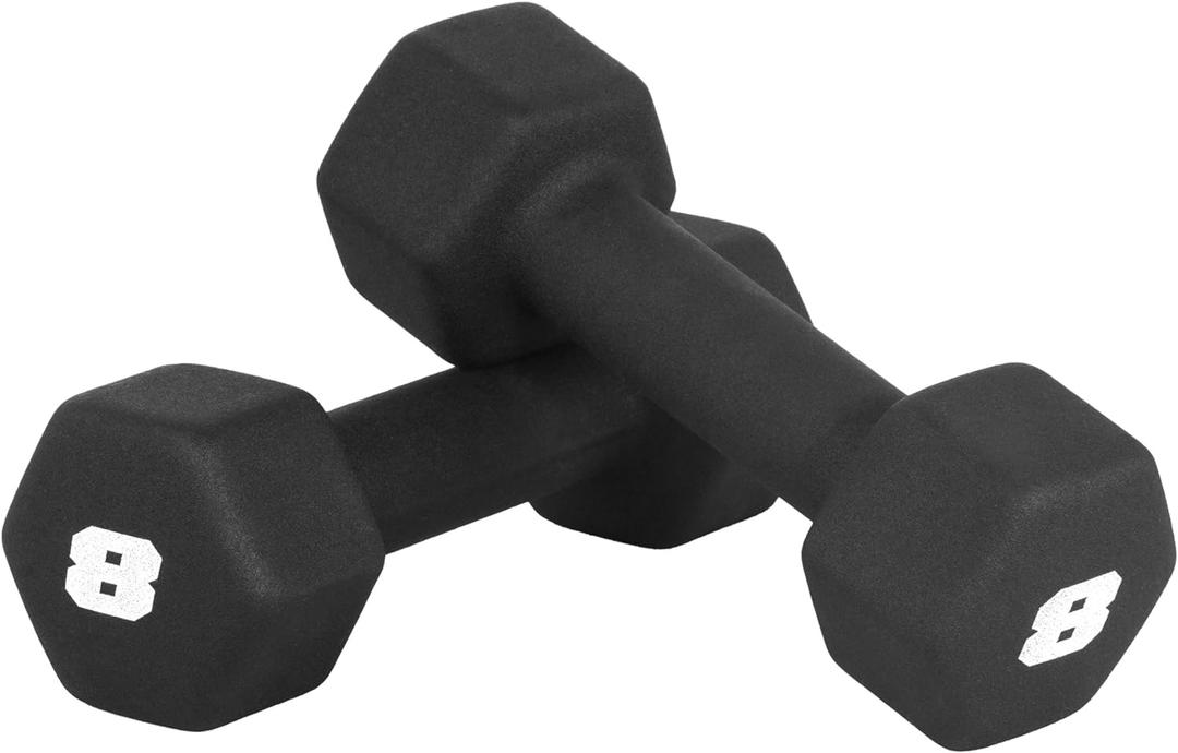 CAP Barbell Neoprene Dumbbell Weights Pairs & Sets | Multiple Colors (8 lb Pair)