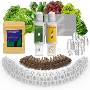 inbloom Salad Green Seed Pod Kit for AeroGarden, Ahopegarden, GARDENCUBE, MUFGA, 50 Pods (350+ Seeds with American Fast/Paris Island/Buttercrunch Lettuce, Swiss Chard, Spinach, Cauliflower, Cabbage)