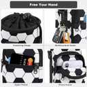 Water Bottle Holder with Strap, Water Bottle Carrier Bag with Phone Pocket, Shoulder Hand Strap Insulated Neoprene 32/40 oz Water Bottle Sleeve for Walking Hiking Camping Gym