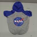 PET NASA Hoodie T-Shirt for Dogs & Cats. NASA Logo Dog Hoody Tee Shirt, Outer Space Hoodie T-Shirt for Pets Cool Sporty Dog Shirt, Small