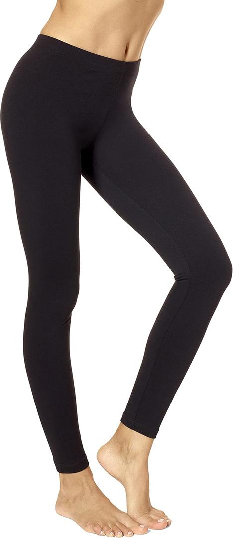 No Nonsense Women's Cotton Legging (X-Large, Black)