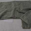 JINCHAN Burlap Textured Placemats Set of 4 Christmas Farmhouse Cloth Place Mats Table Mats Sturdy Fabric Placemats for Kitchen Dining Table Double Layer Tablemats 13 x 19 Inch Sage Green (Thick Burlap | Grey)