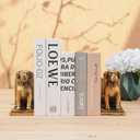Book Ends for Shelves to Hold Books Heavy Duty,Decorative Bookend for Bookshelf Dcor,Cute Animal Dog Book Stopper Labrador Retriever Statues for Home, Office Desk Decoration,1pair
